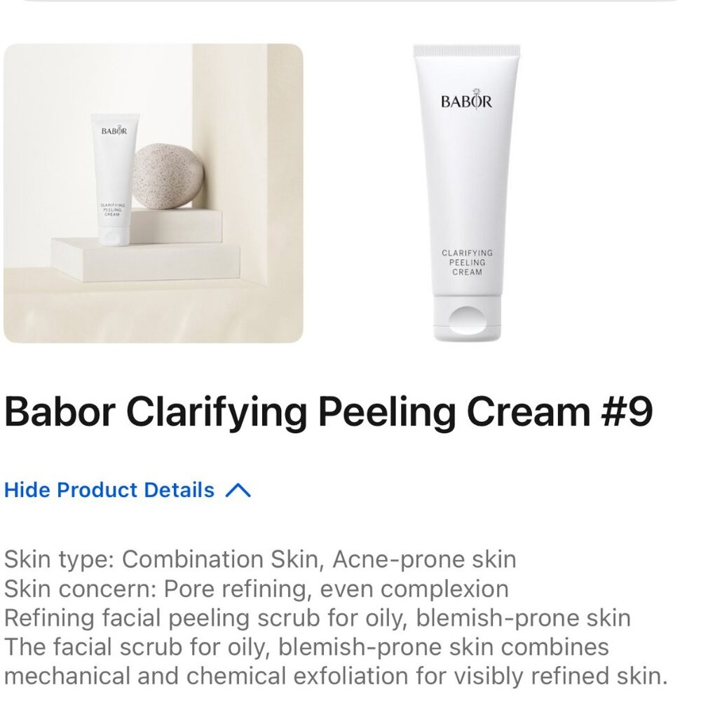 BABOR Clarifying Peeling Cream, NEW - SEALED 50 ML